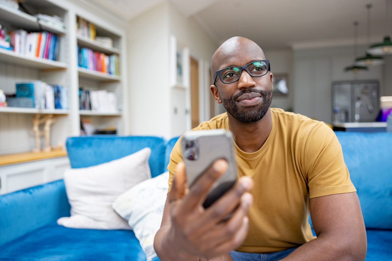 Man on mobile phone